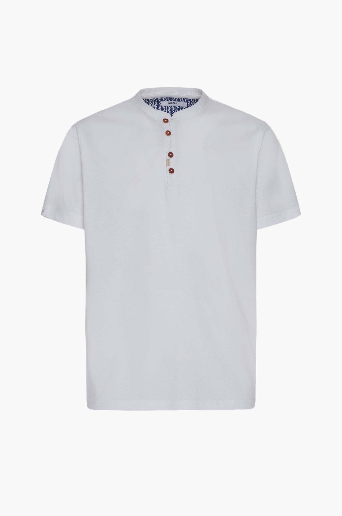 T-shirt serafino con dettagli