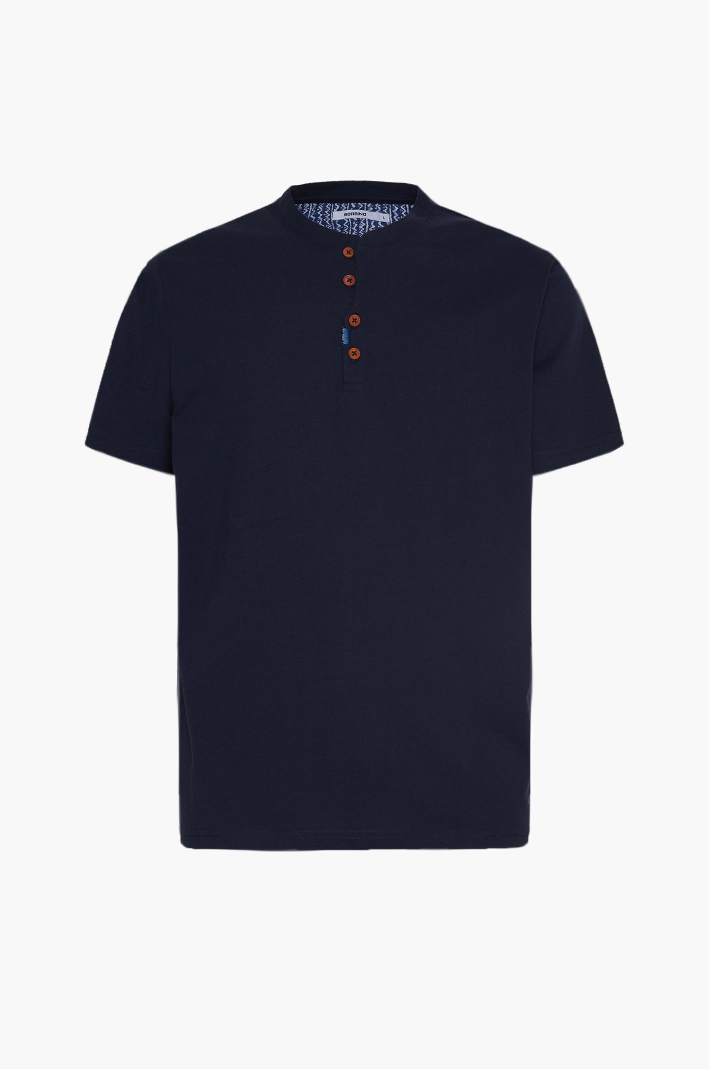 T-shirt serafino con dettagli