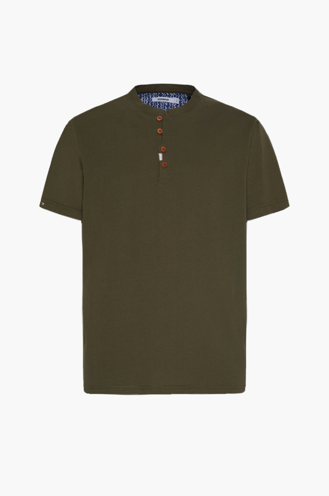T-shirt serafino con dettagli