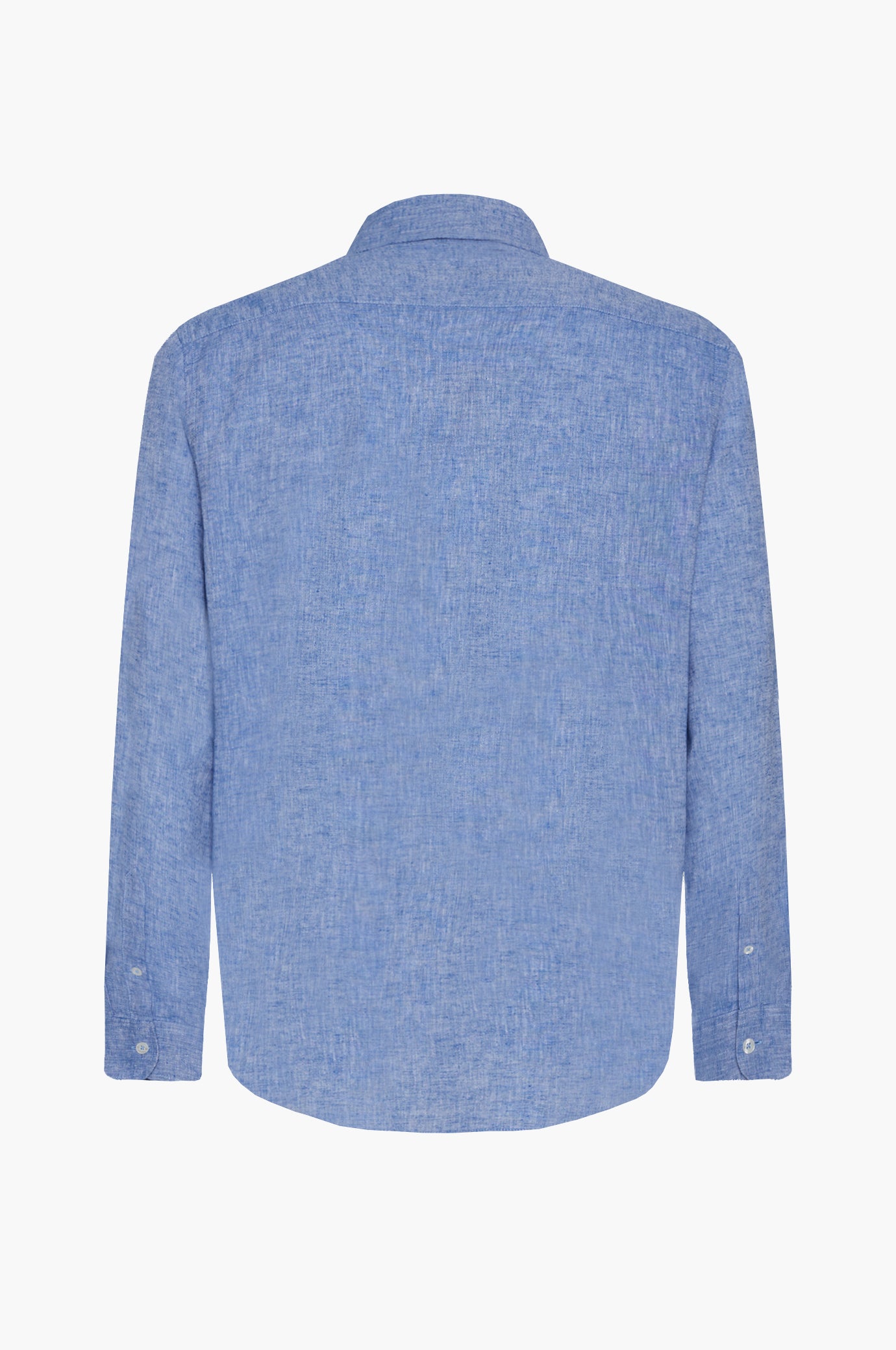 Camicia misto lino doppia tasca
