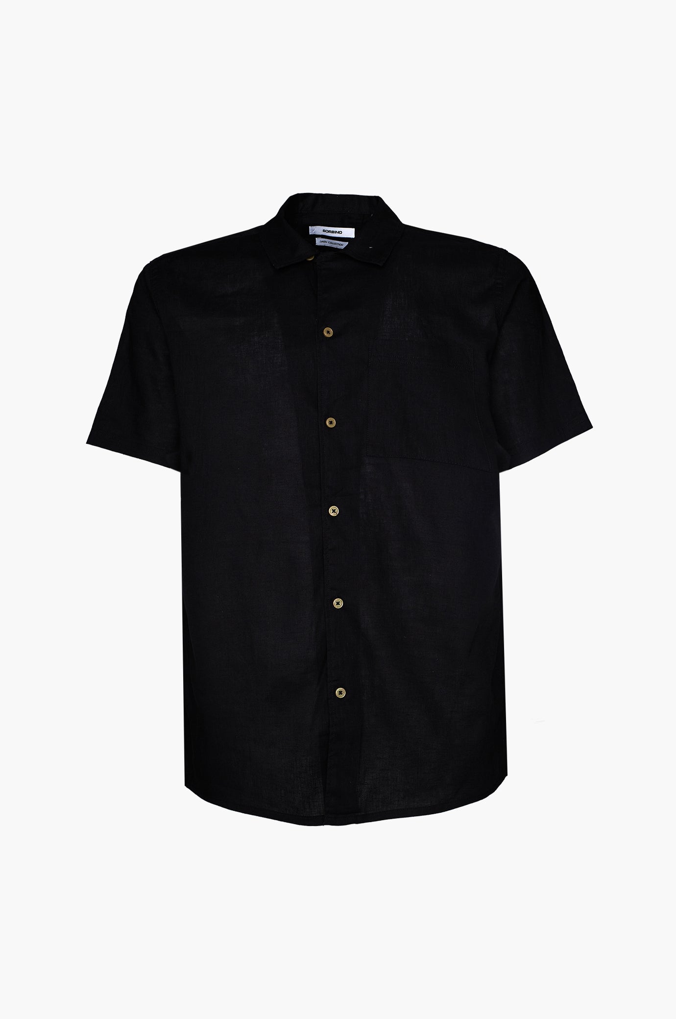 Camicia bowling misto lino