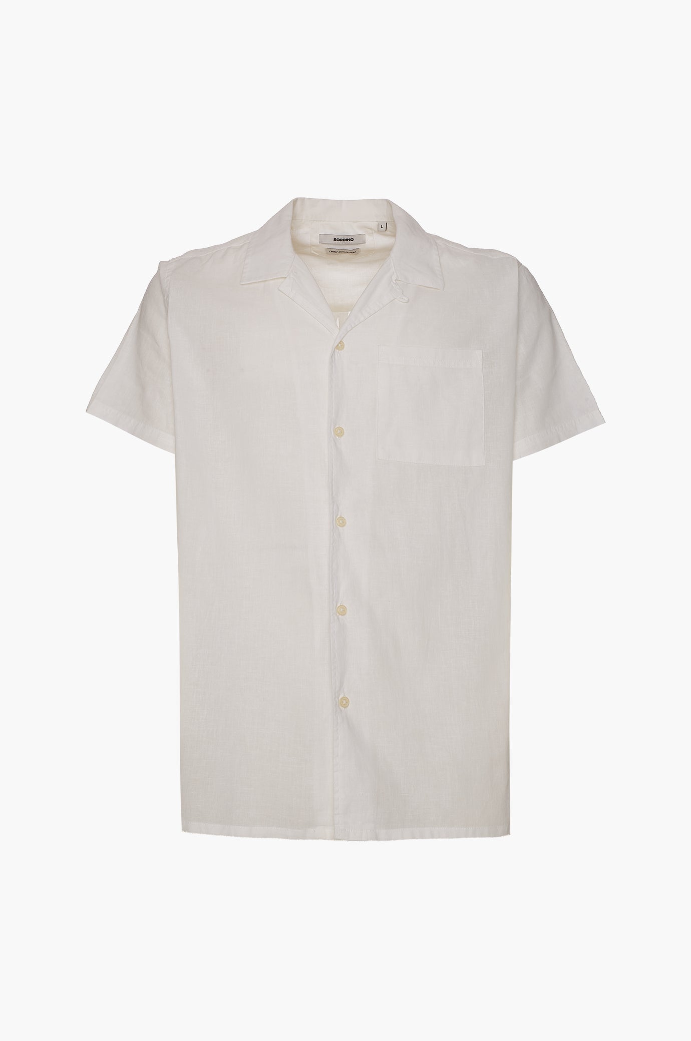 Camicia bowling misto lino