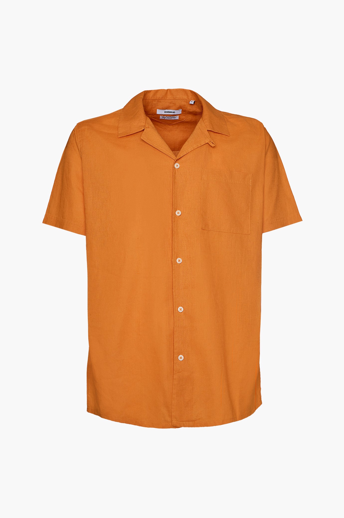 Camicia bowling misto lino