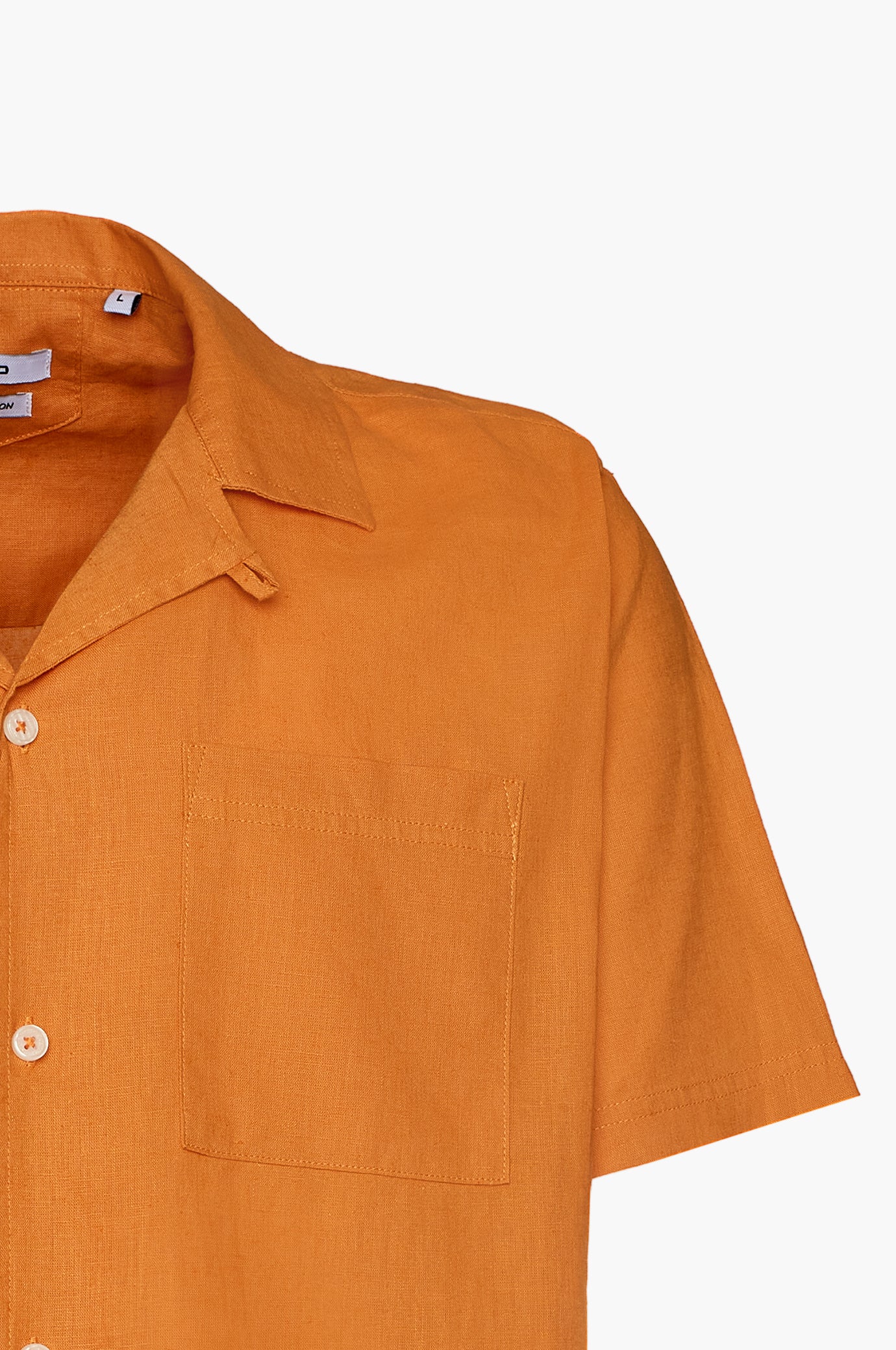 Camicia bowling misto lino