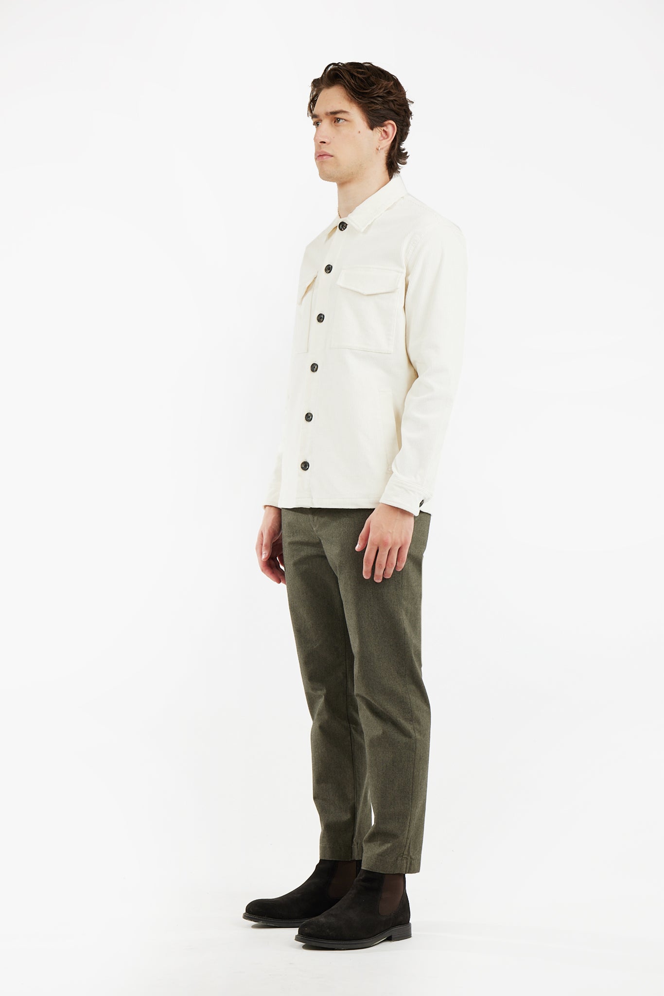 Overshirt con doppia tasca