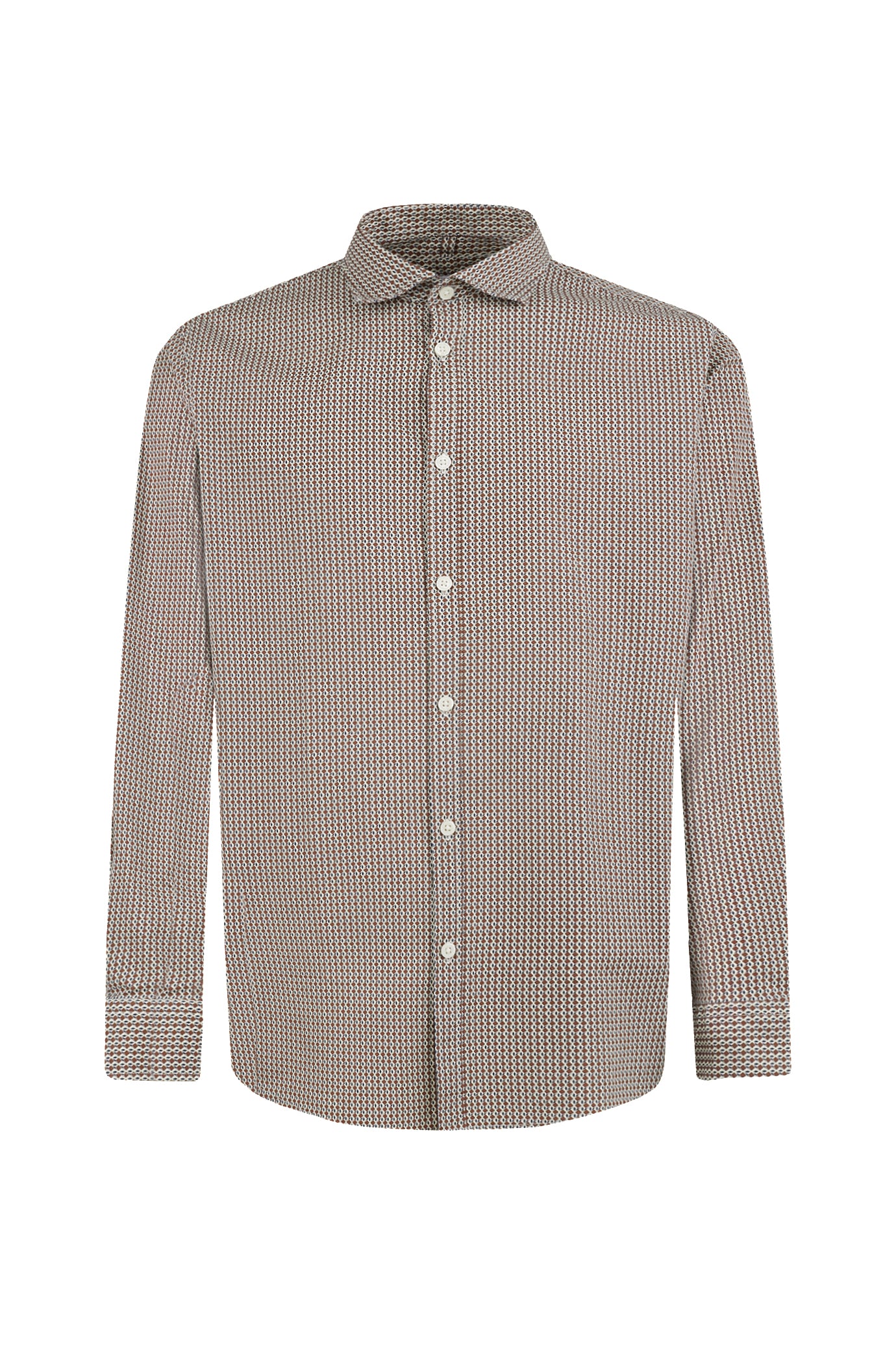 Camicia regular fit microfantasia