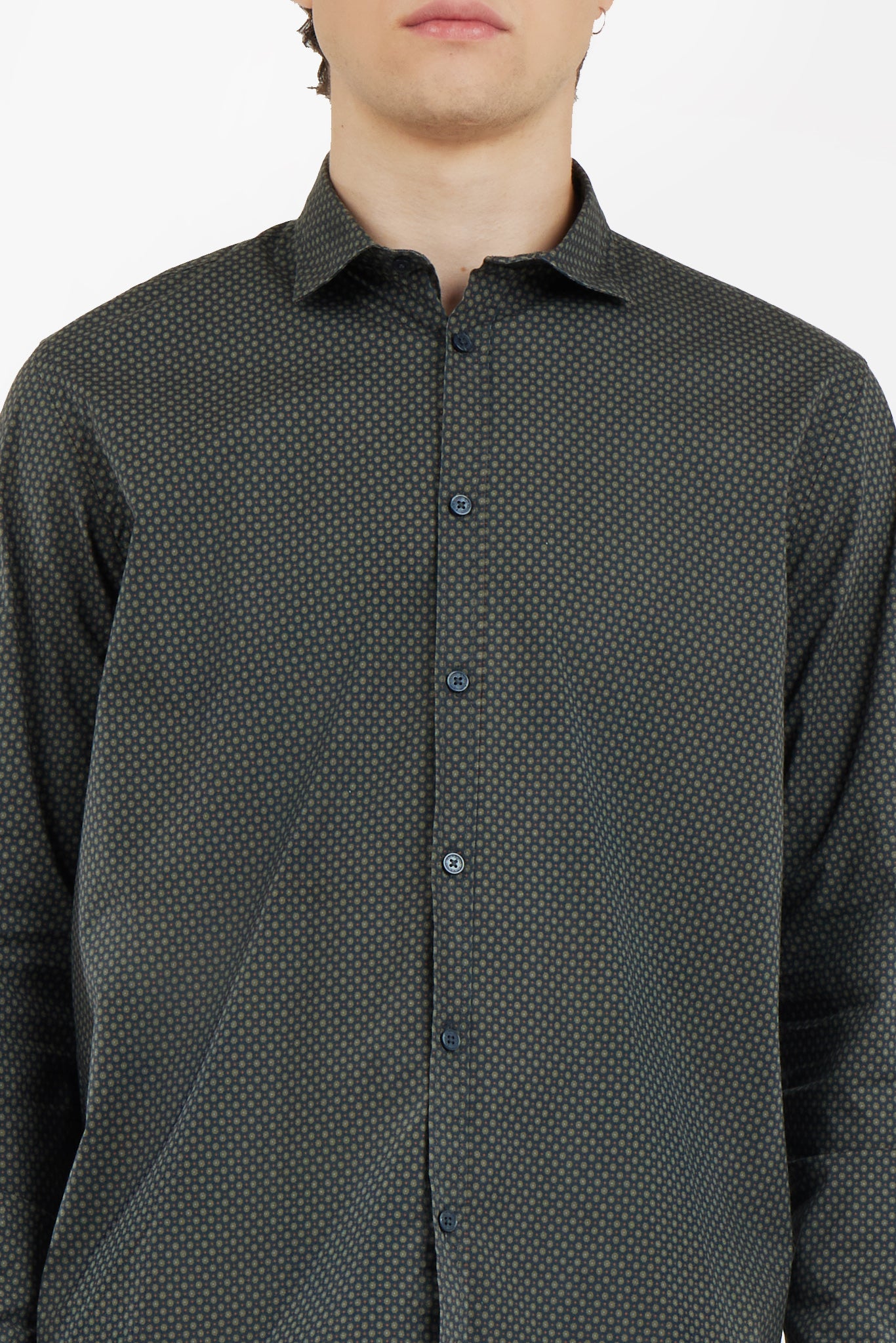 Camicia regular fit microfantasia