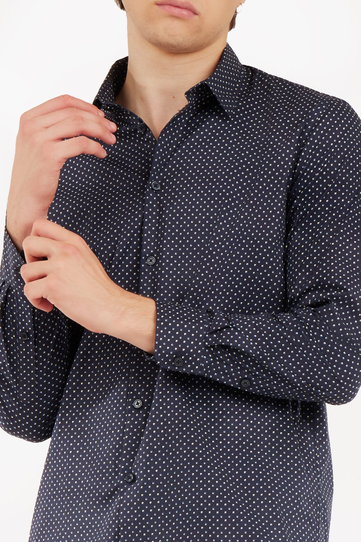 Camicia regular fit microfantasia