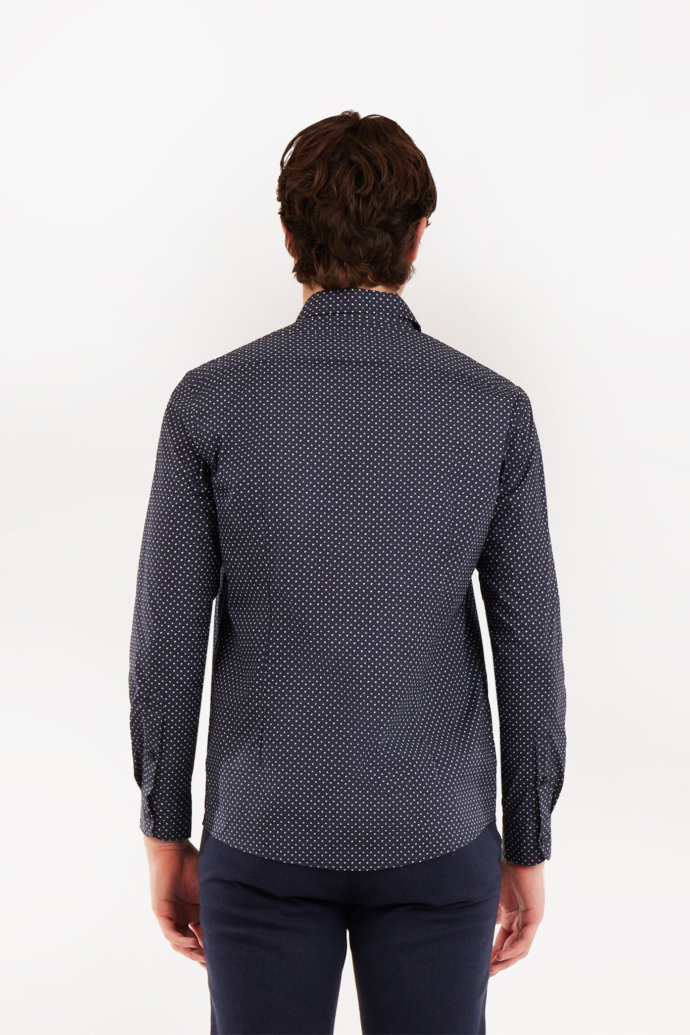 Camicia regular fit microfantasia