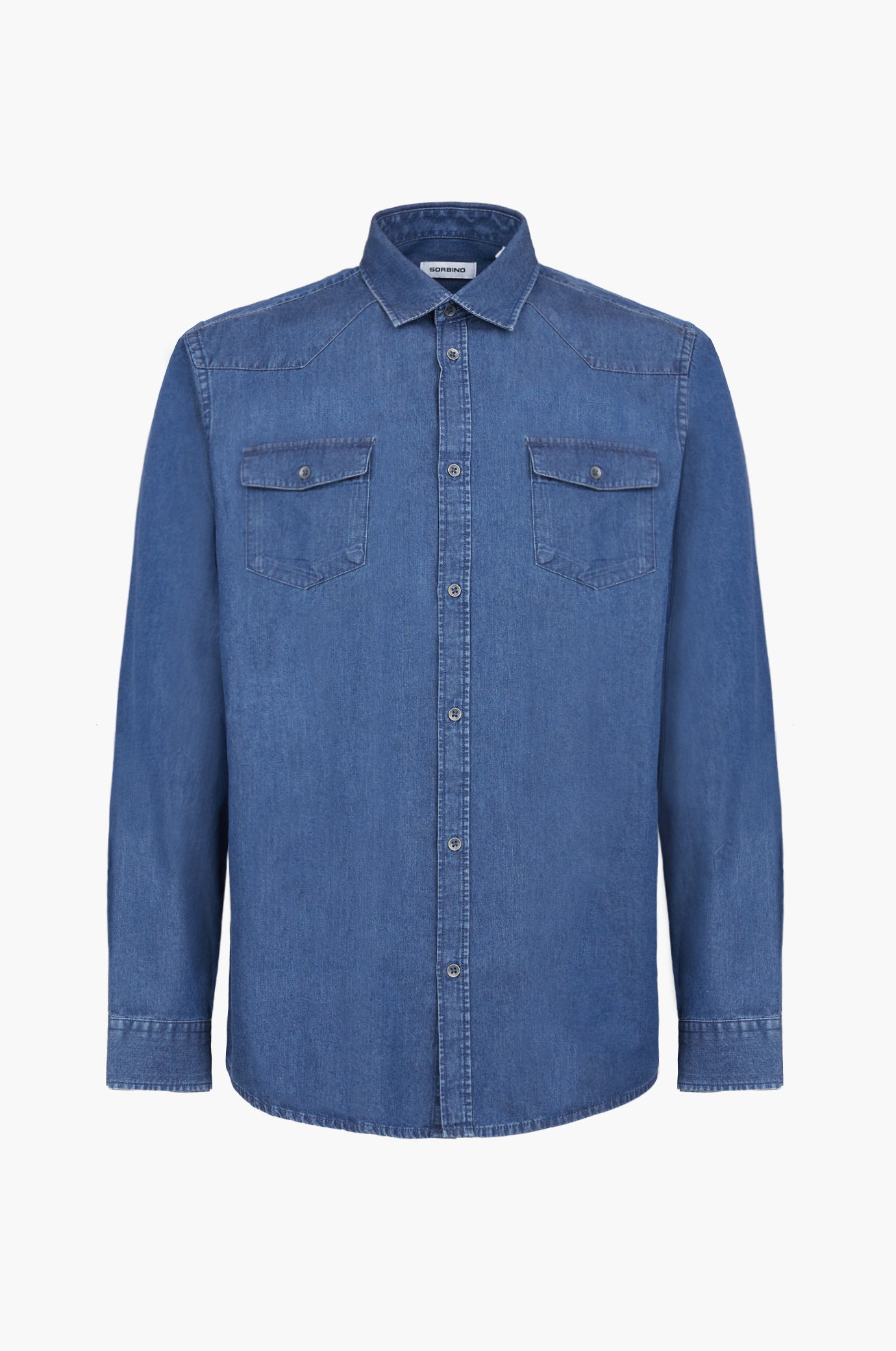 Camicia regular fit denim