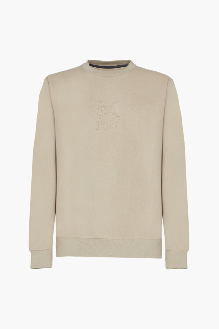 Felpa girocollo NY|Colore:Beige