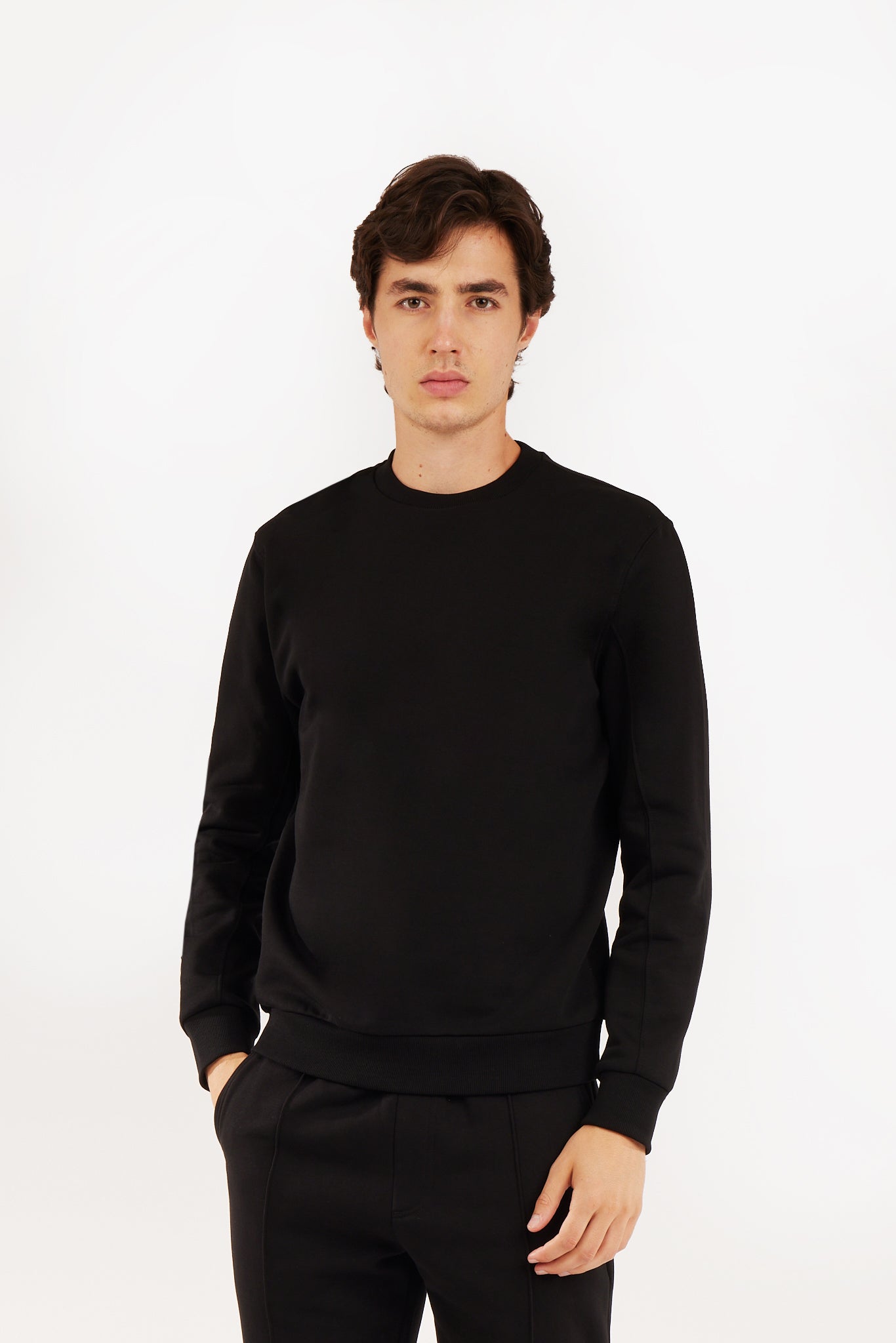 Felpa girocollo basic