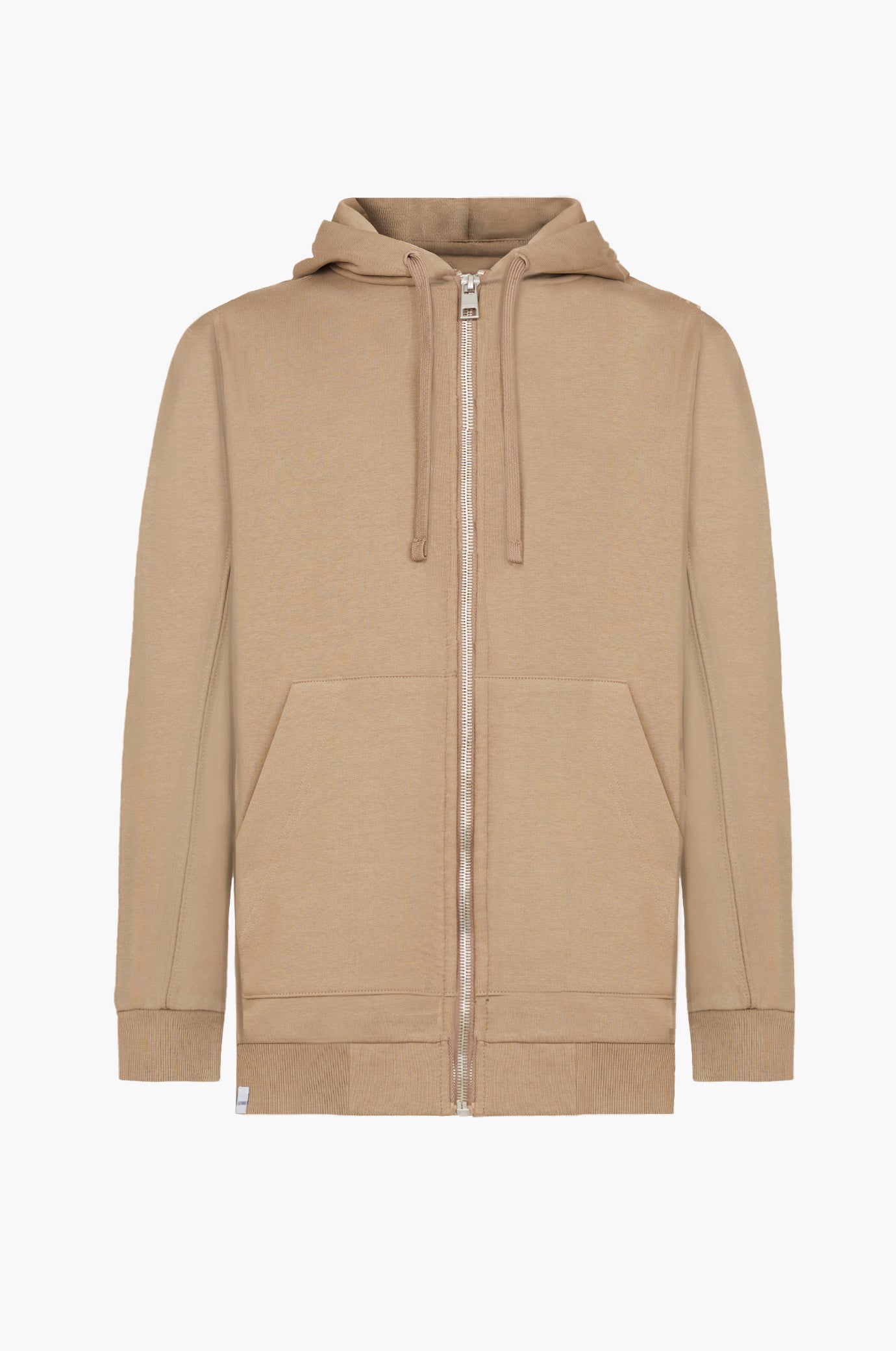 Felpa zip con cappuccio basic