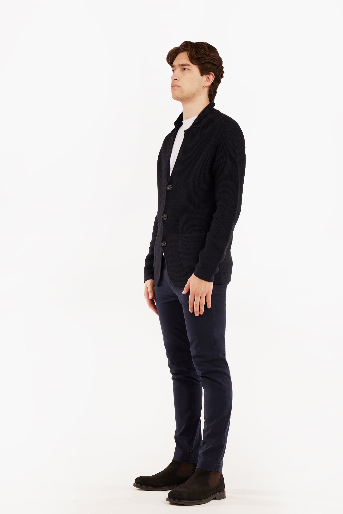 Giacca in maglia misto lana