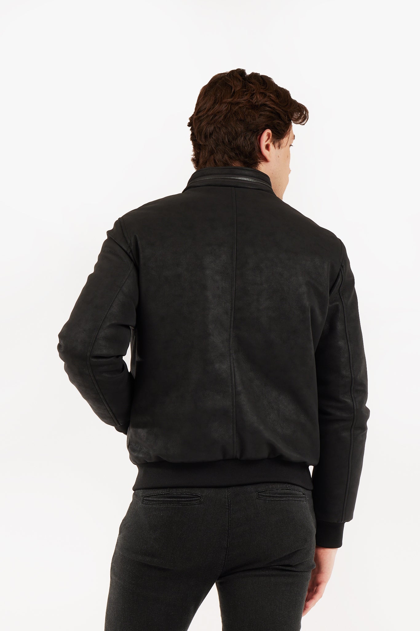 Giubotto effetto pelle con gilet removibile