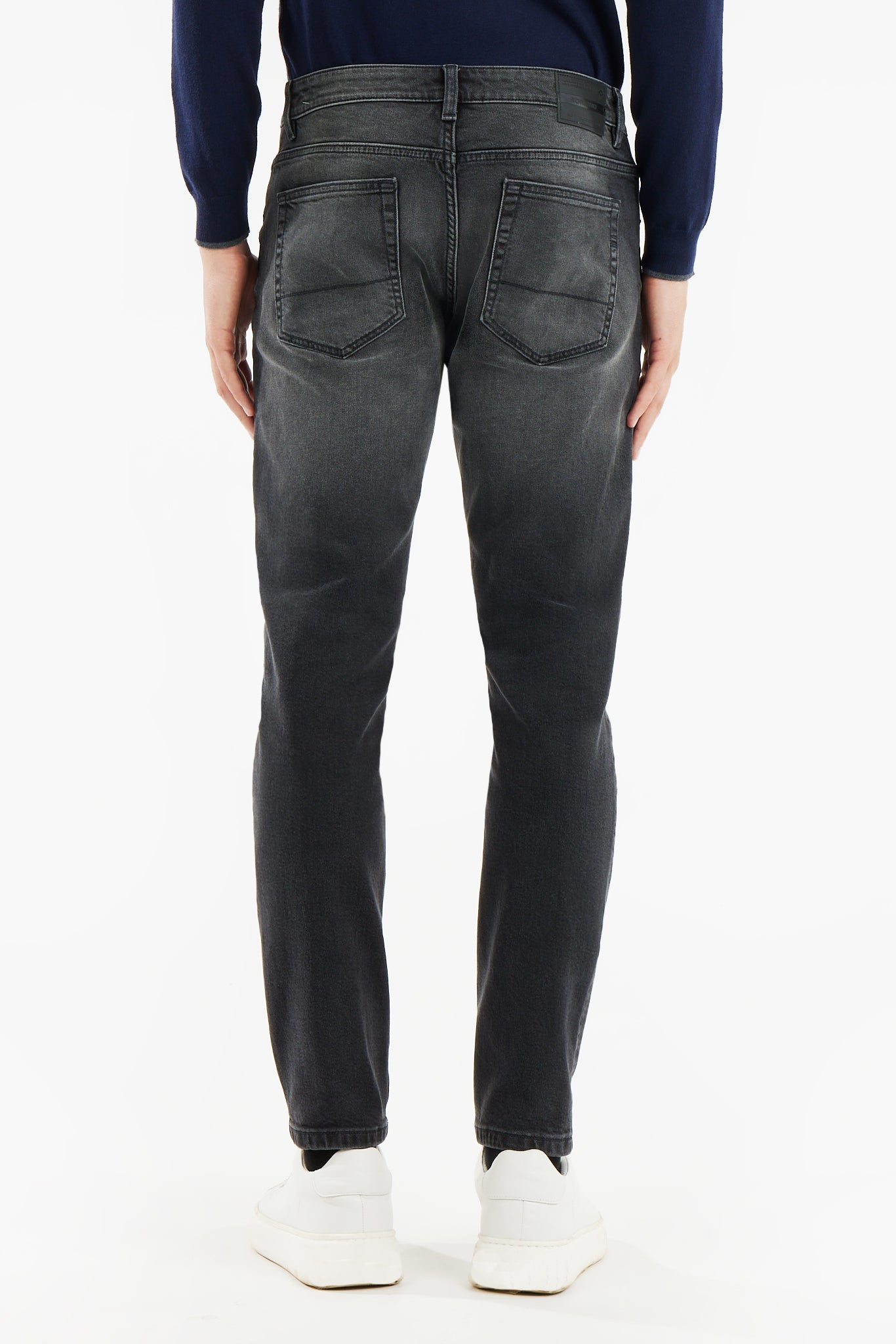 Jeans 5 tasche slim fit grigio