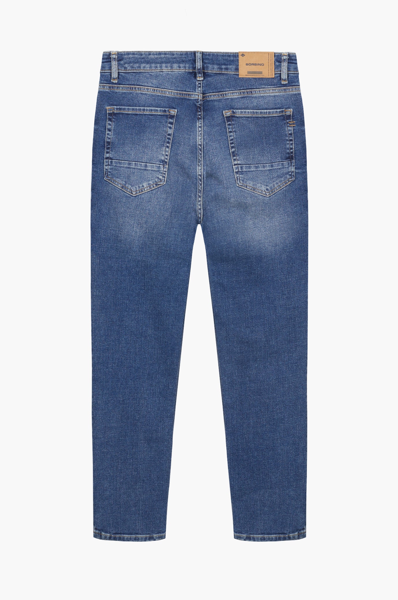 Jeans straight fit lavaggio medio