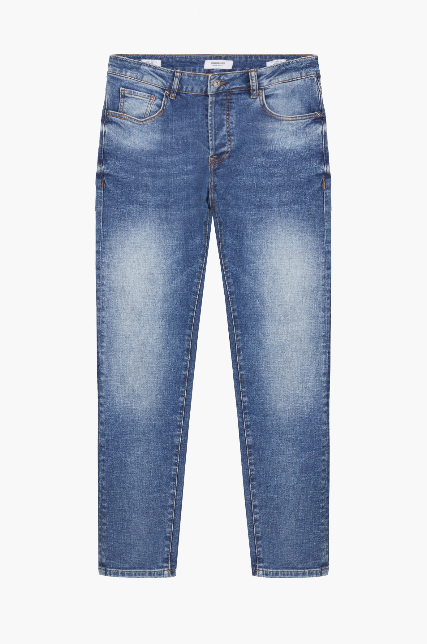 Jeans 5 tasche comfort fit lavaggio medio