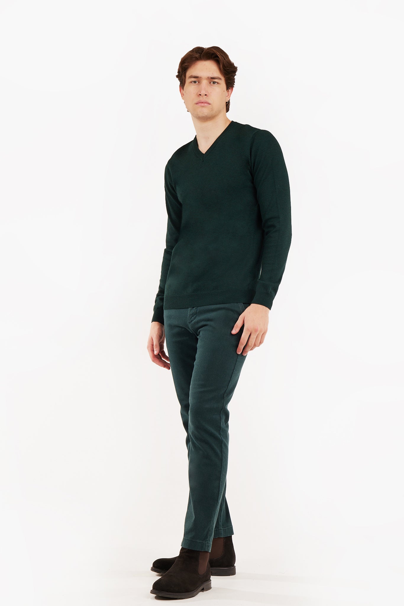 Pullover scollo a V basic