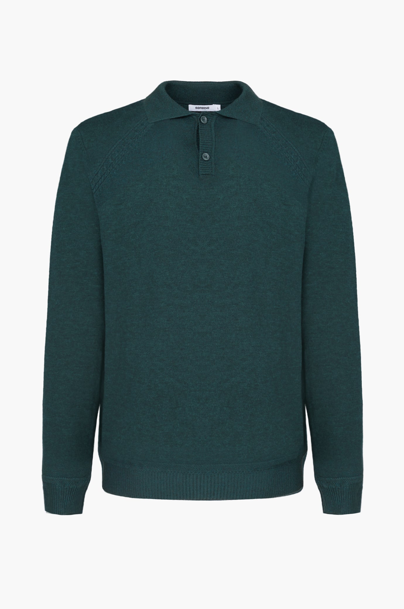 Polo manica lunga con dettagli