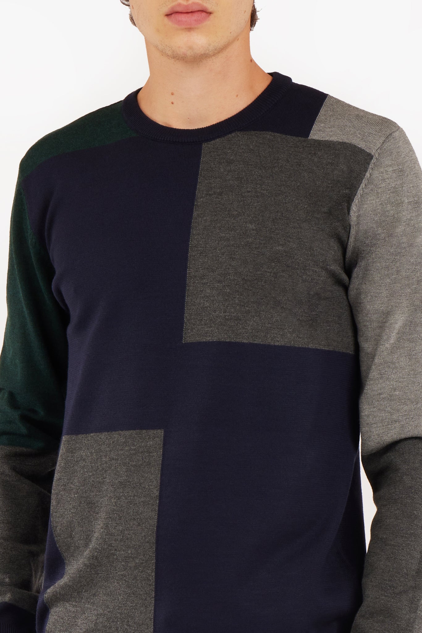 Pullover color block