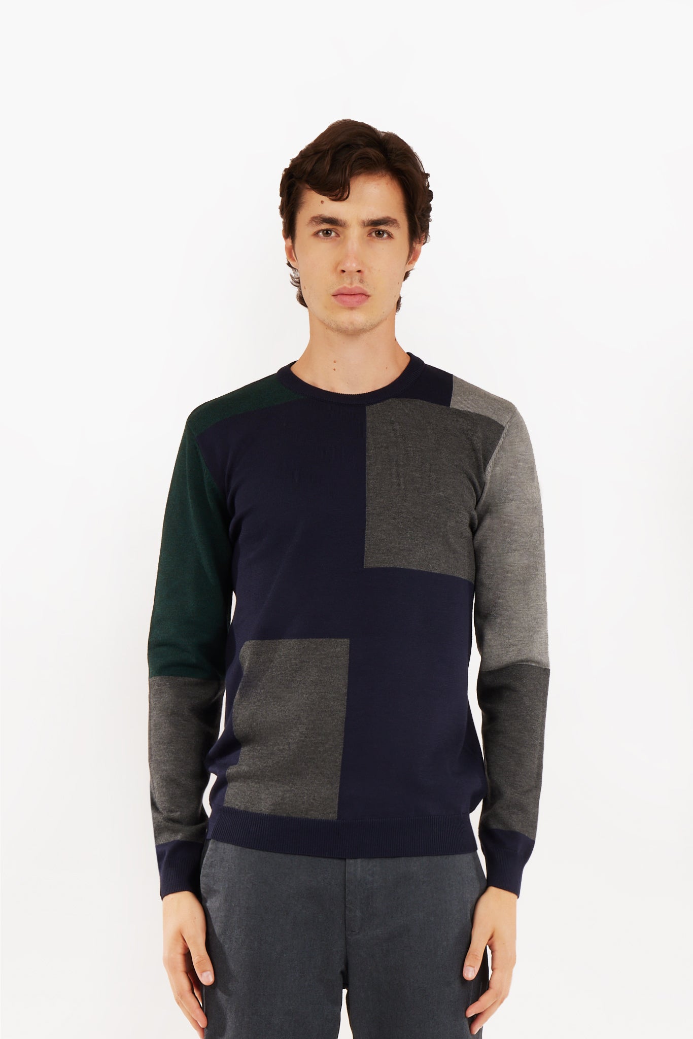 Pullover color block