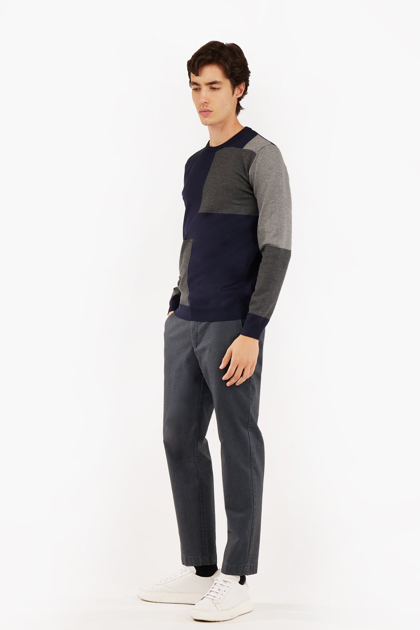 Pullover color block