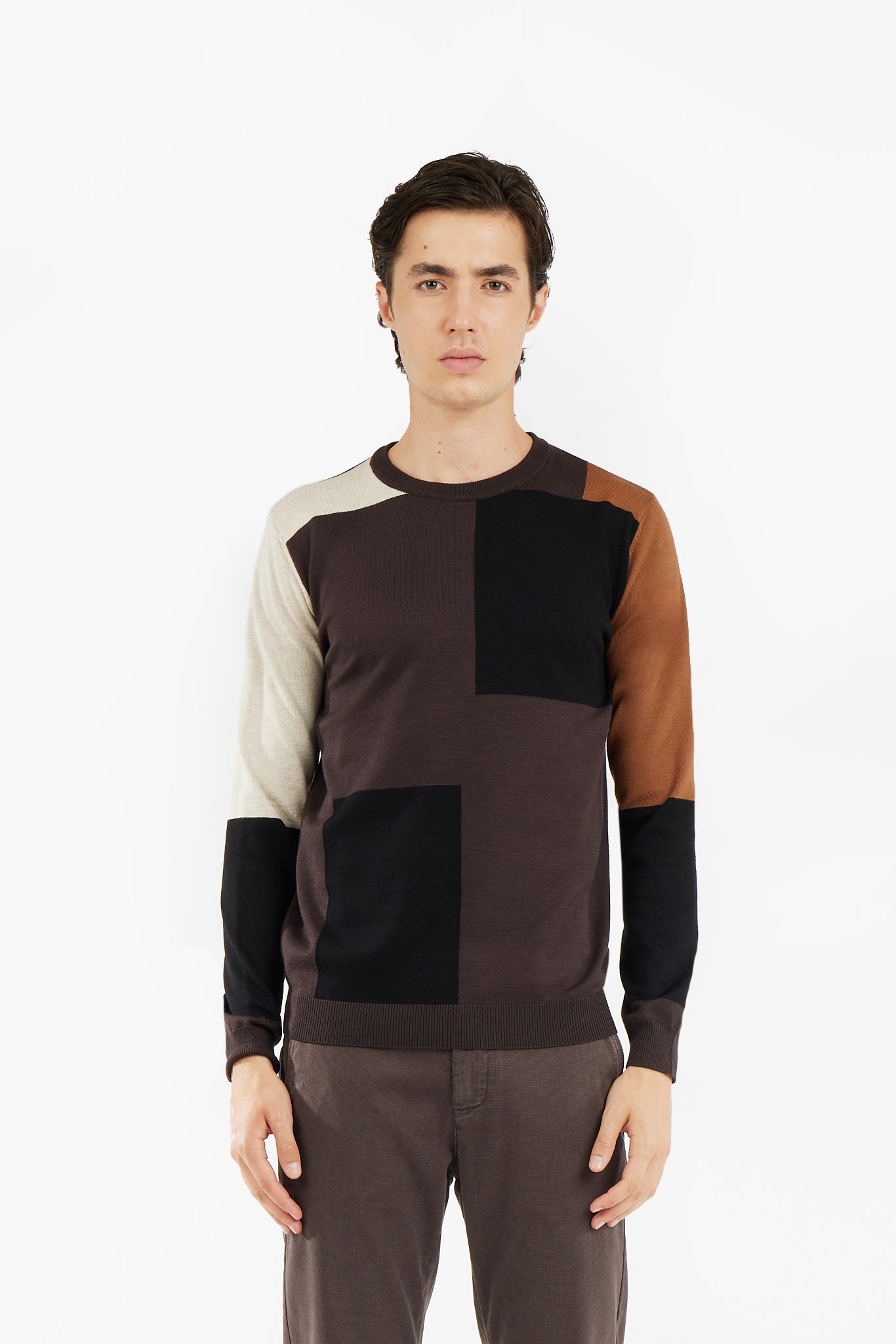 Pullover color block