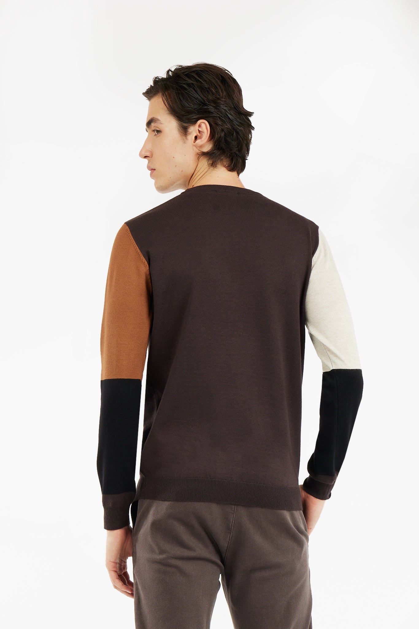 Pullover color block