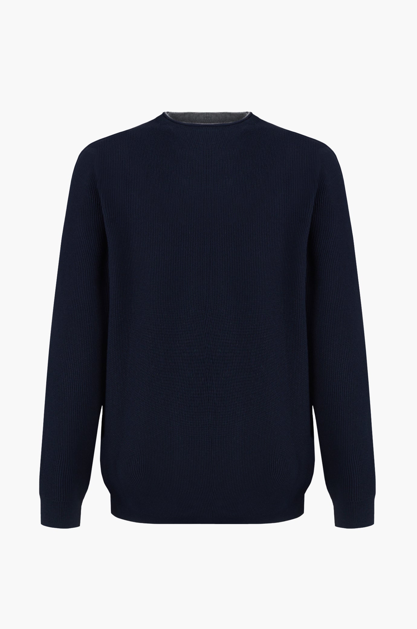Pullover con struttura effetto doppia maglia