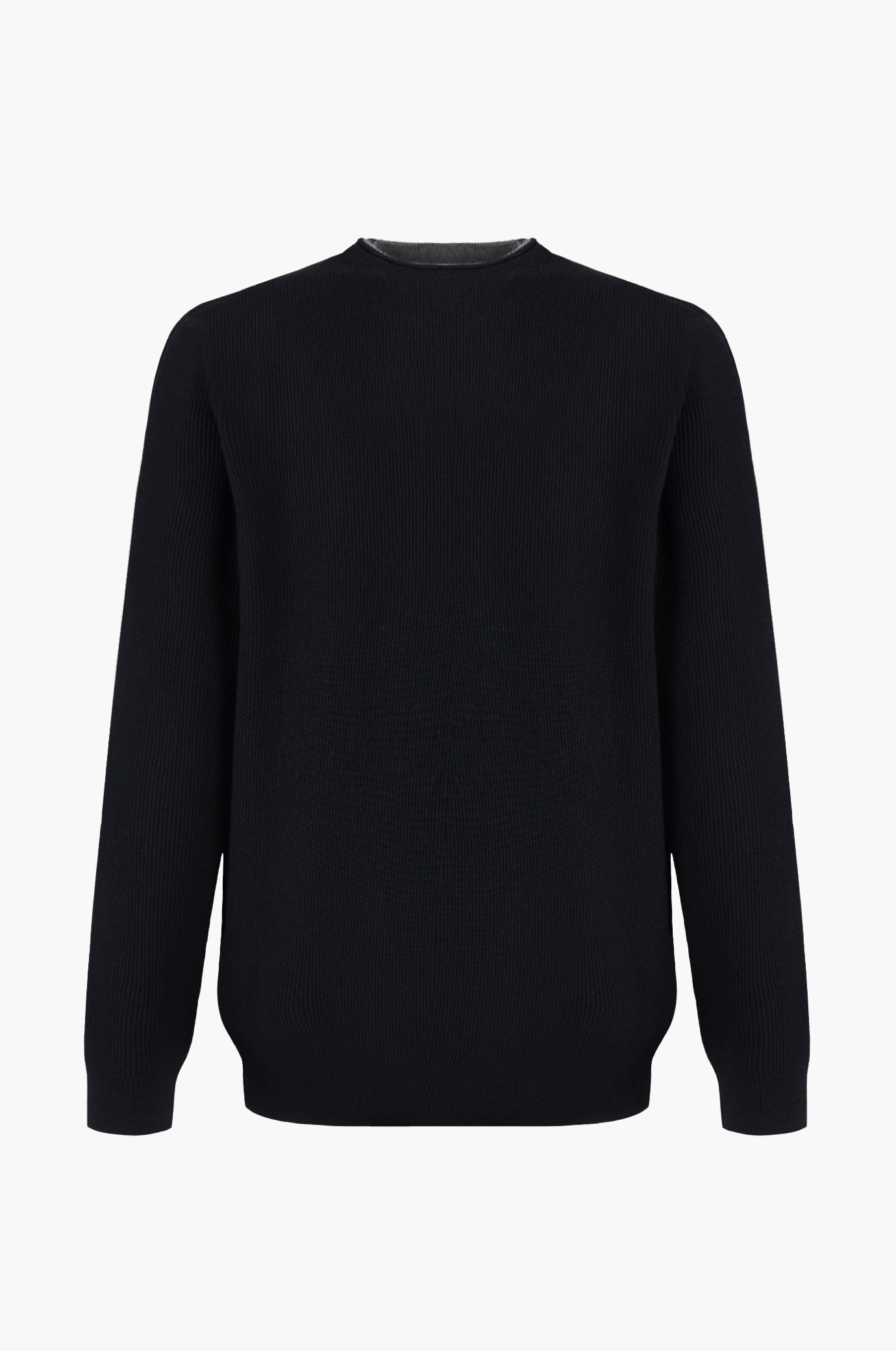Pullover con struttura effetto doppia maglia