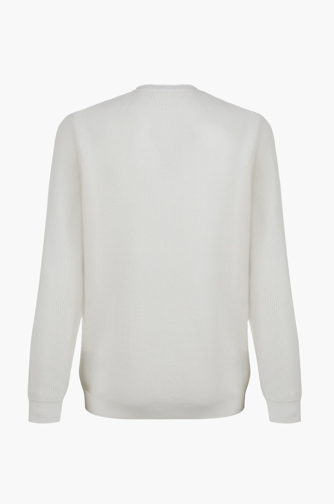 Pullover con struttura effetto doppia maglia