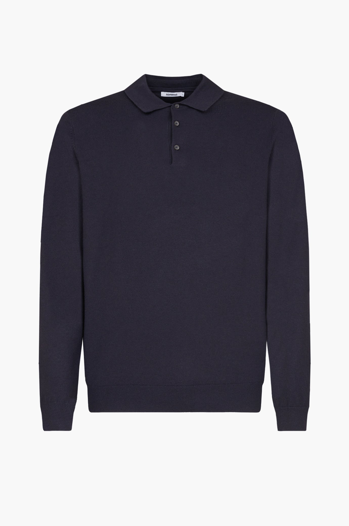 Polo in maglia misto lana
