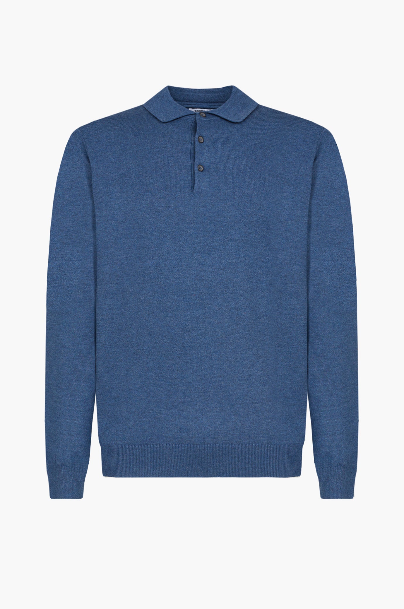 Polo in maglia misto lana