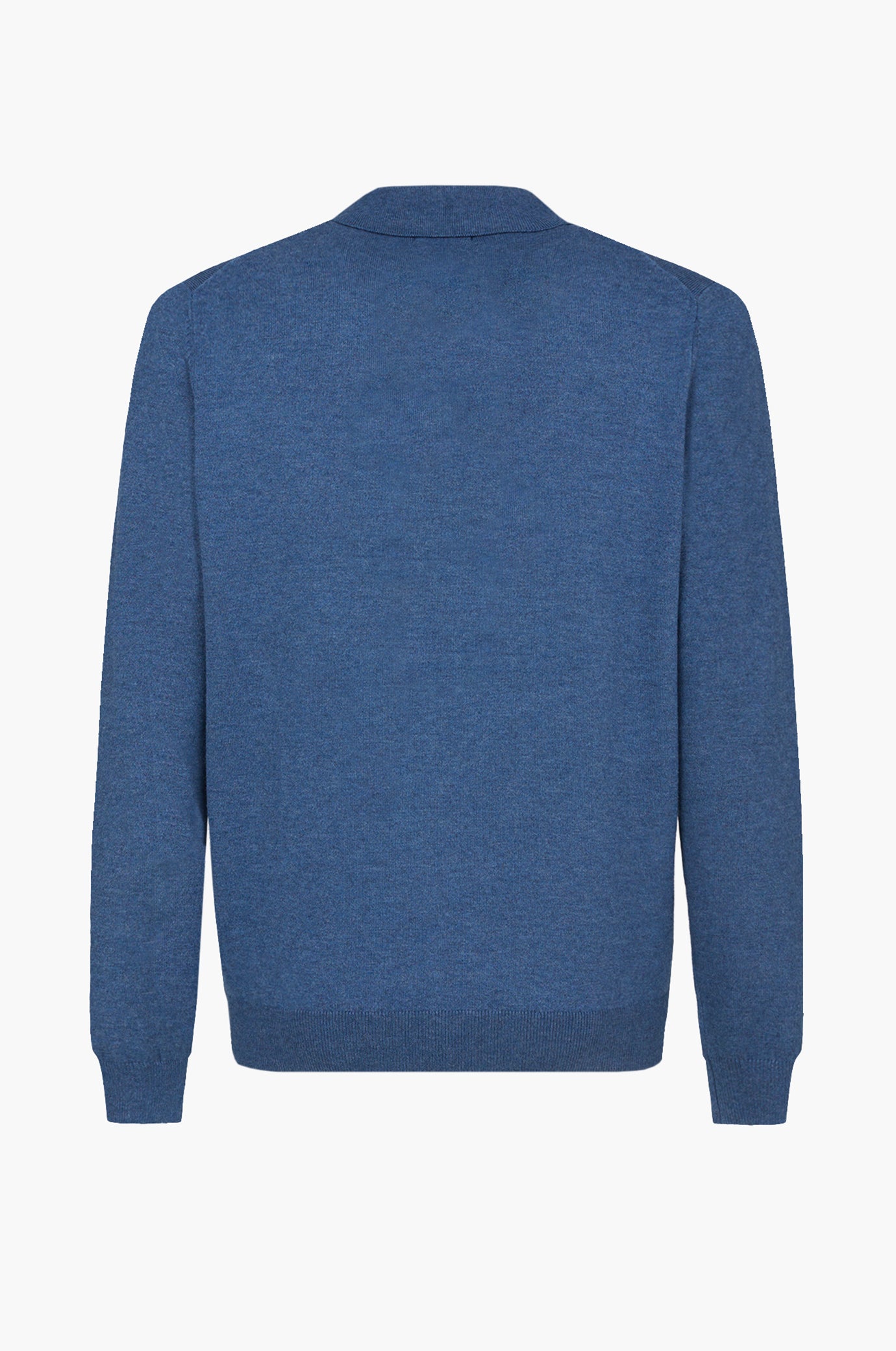 Polo in maglia misto lana