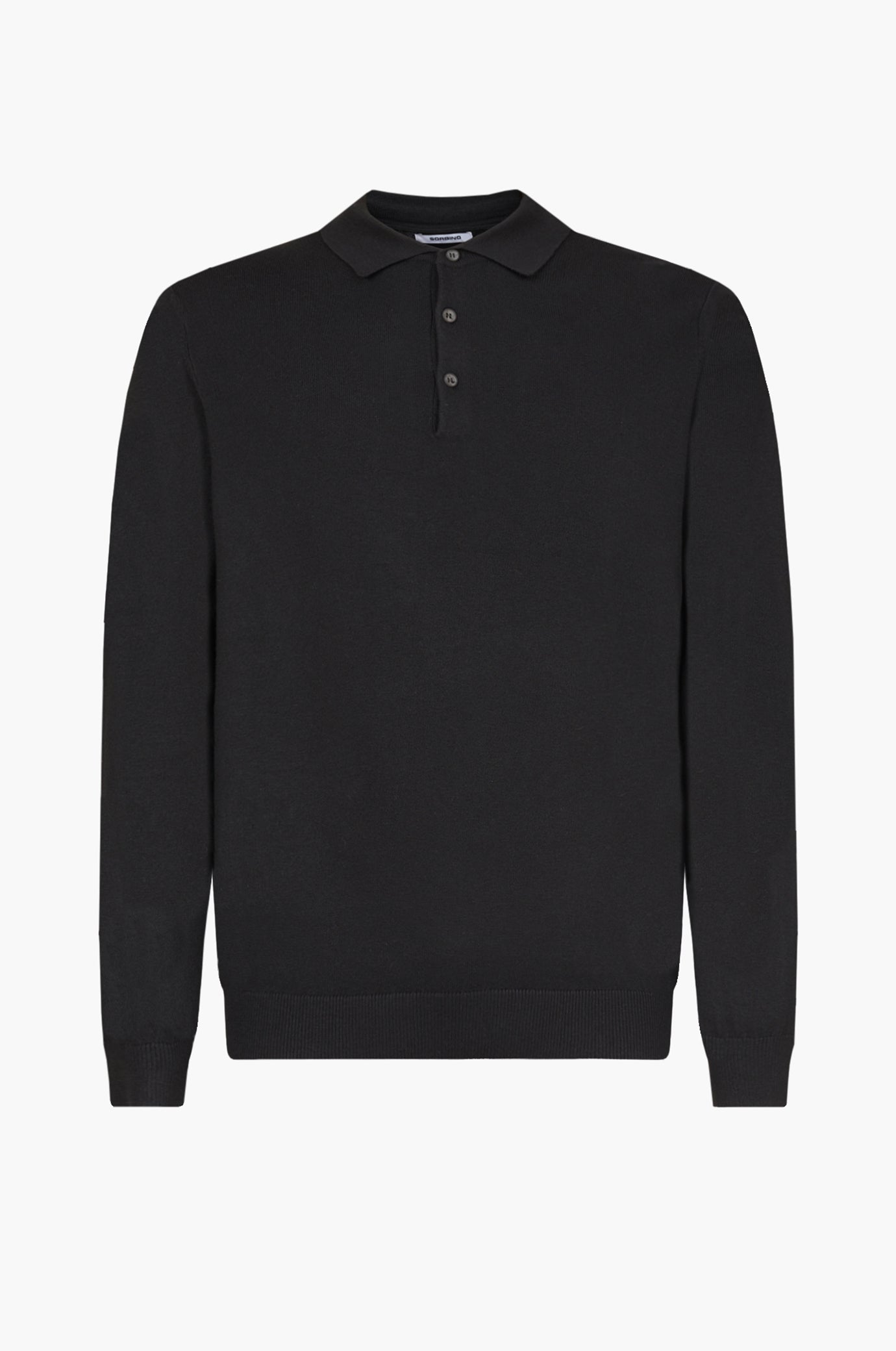 Polo in maglia misto lana
