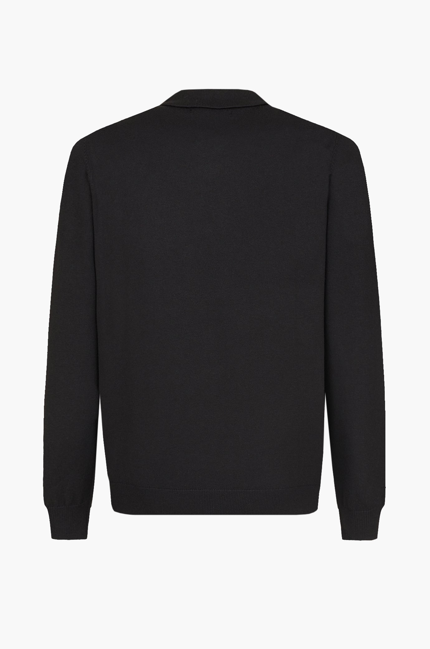 Polo in maglia misto lana