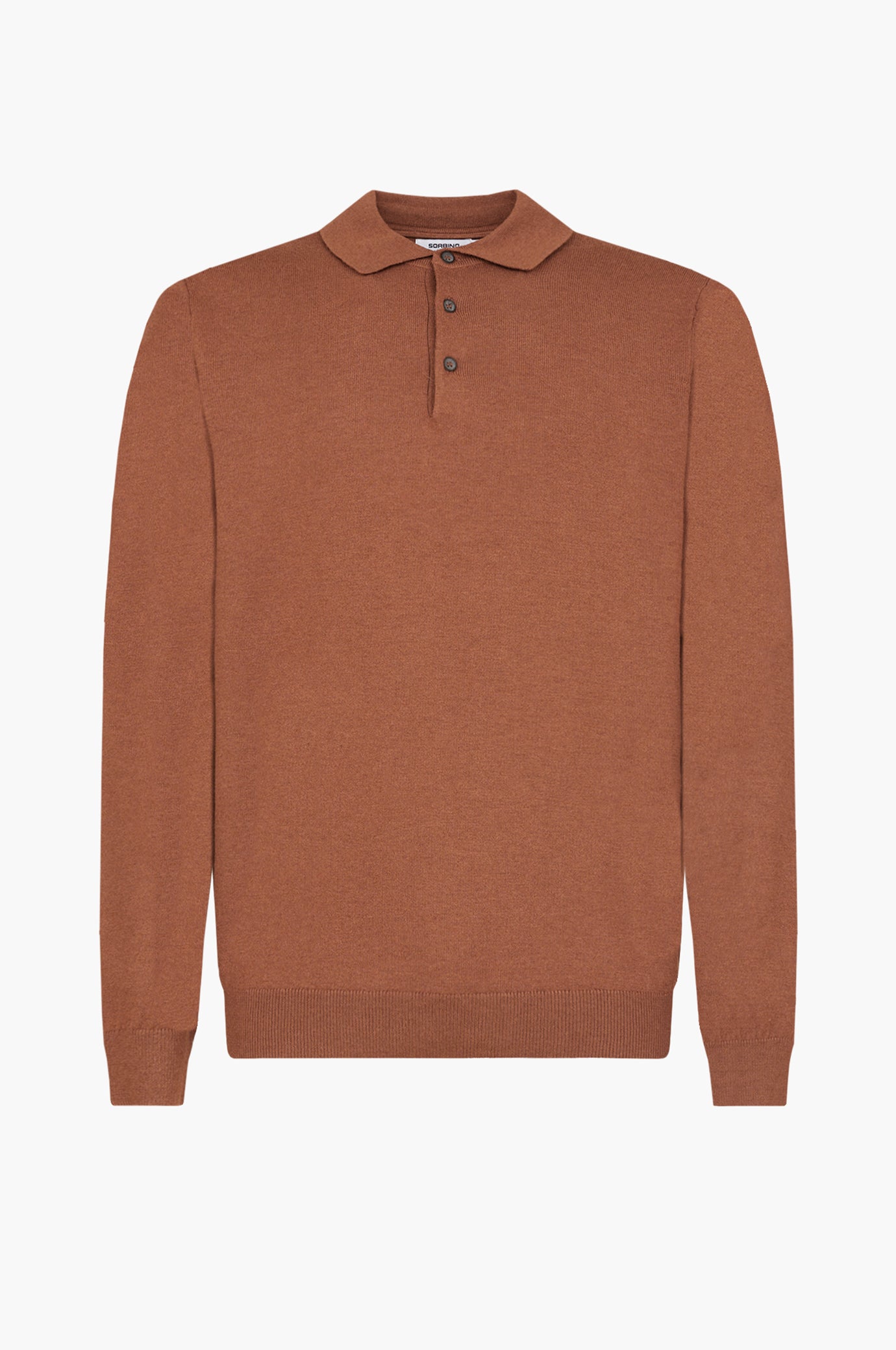 Polo in maglia misto lana