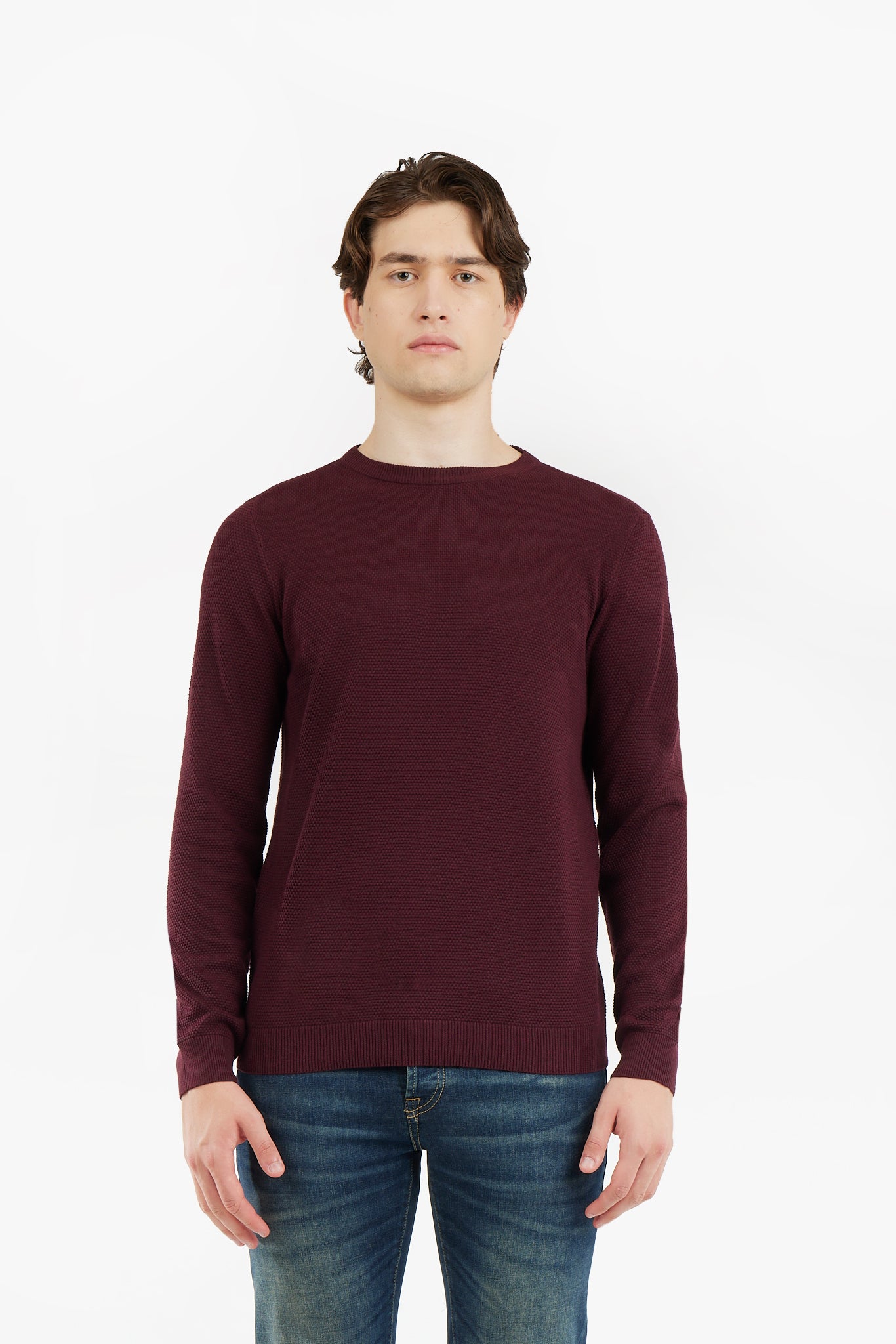 Pullover con struttra