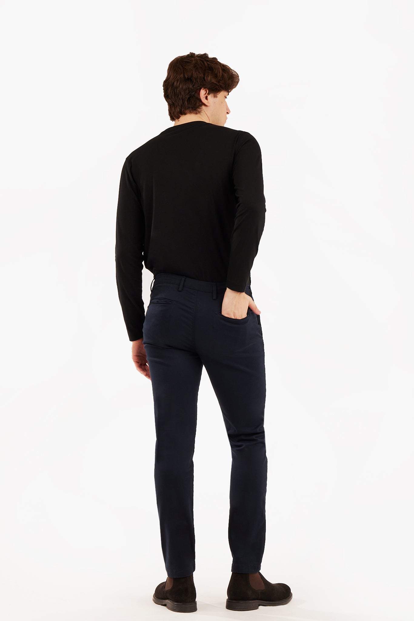Pantaloni chinos slim fit basic