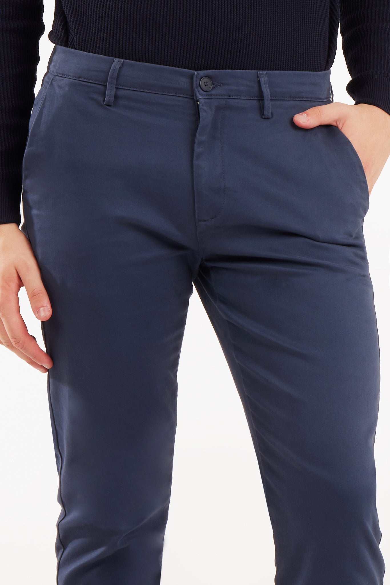 Pantaloni chinos slim fit basic