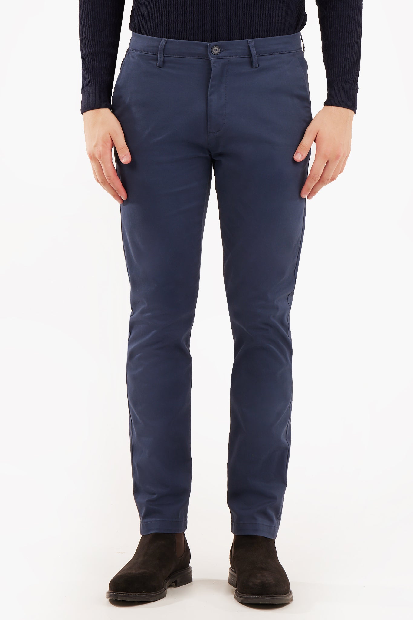 Pantaloni chinos slim fit basic