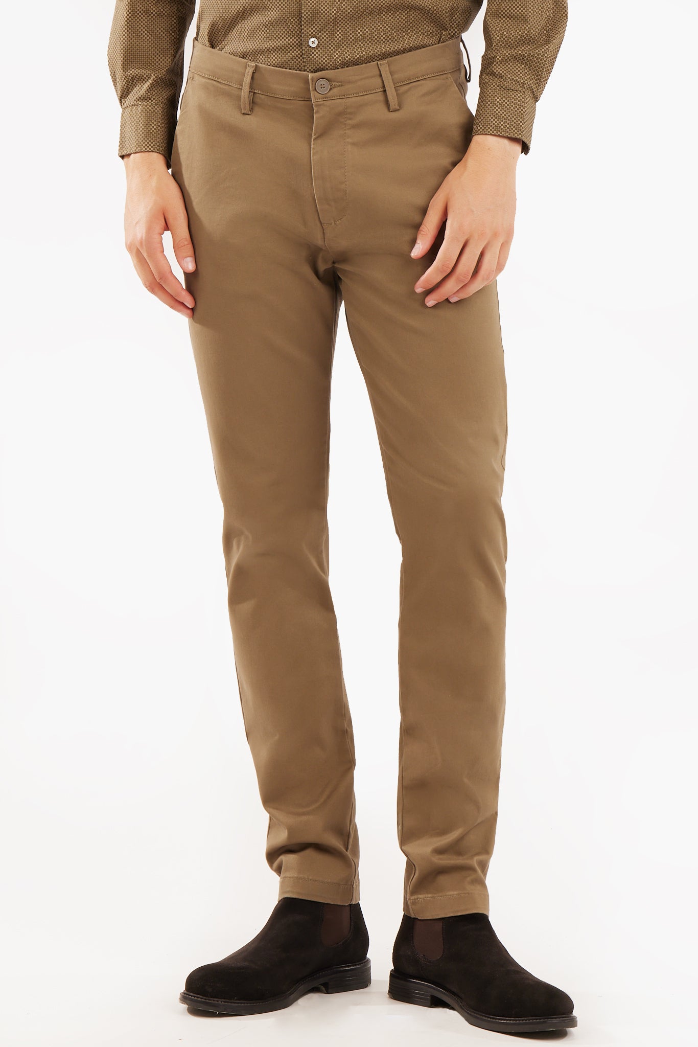 Pantaloni chinos slim fit basic
