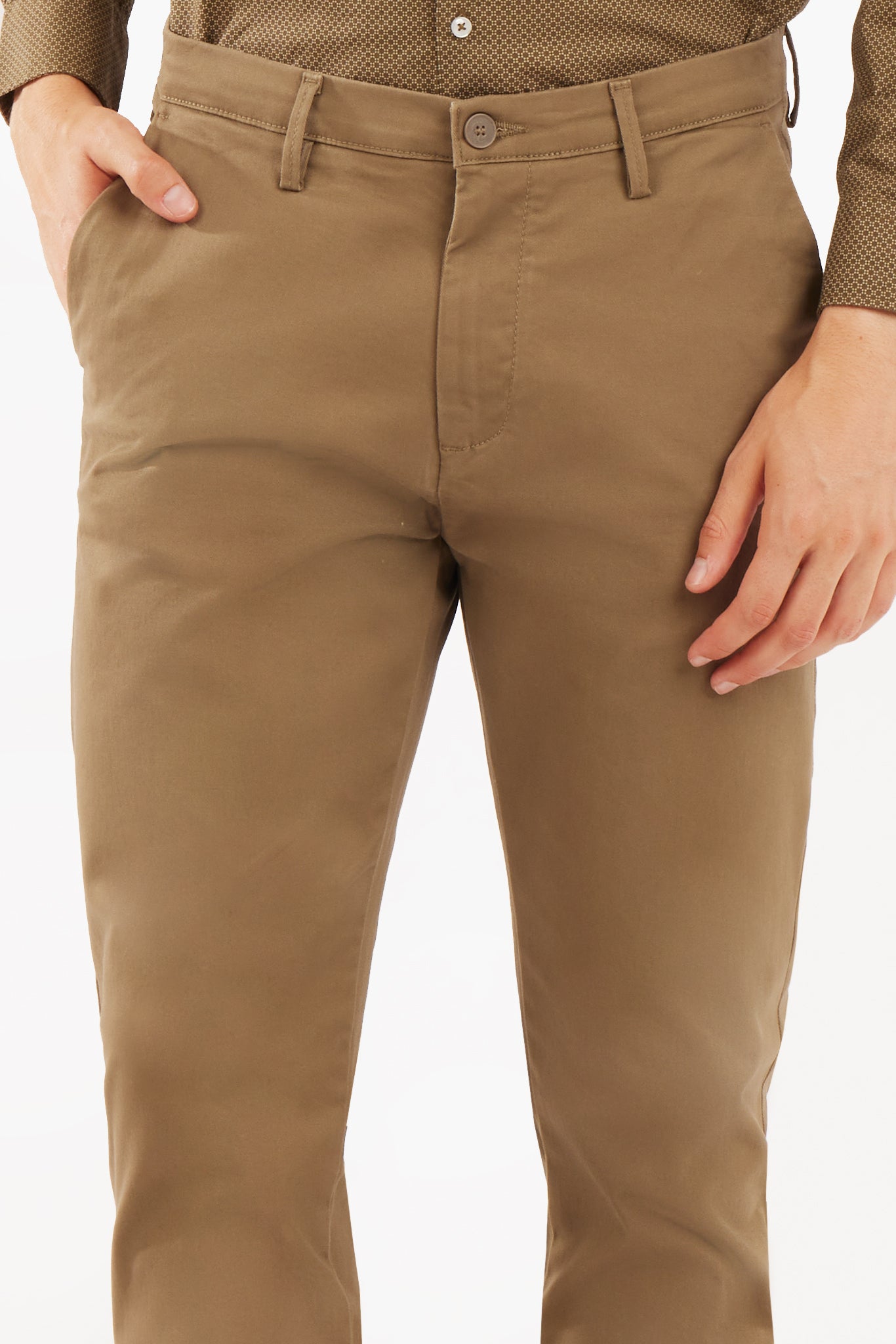 Pantaloni chinos slim fit basic