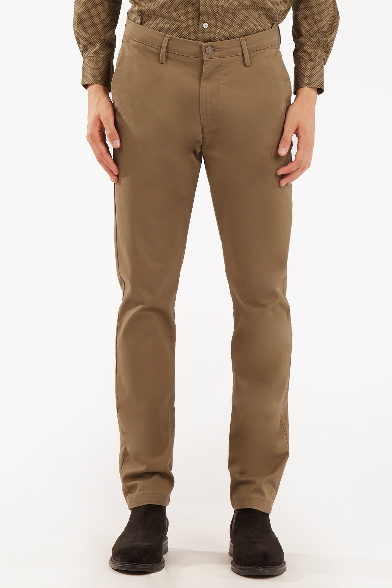 Pantaloni chinos slim fit basic