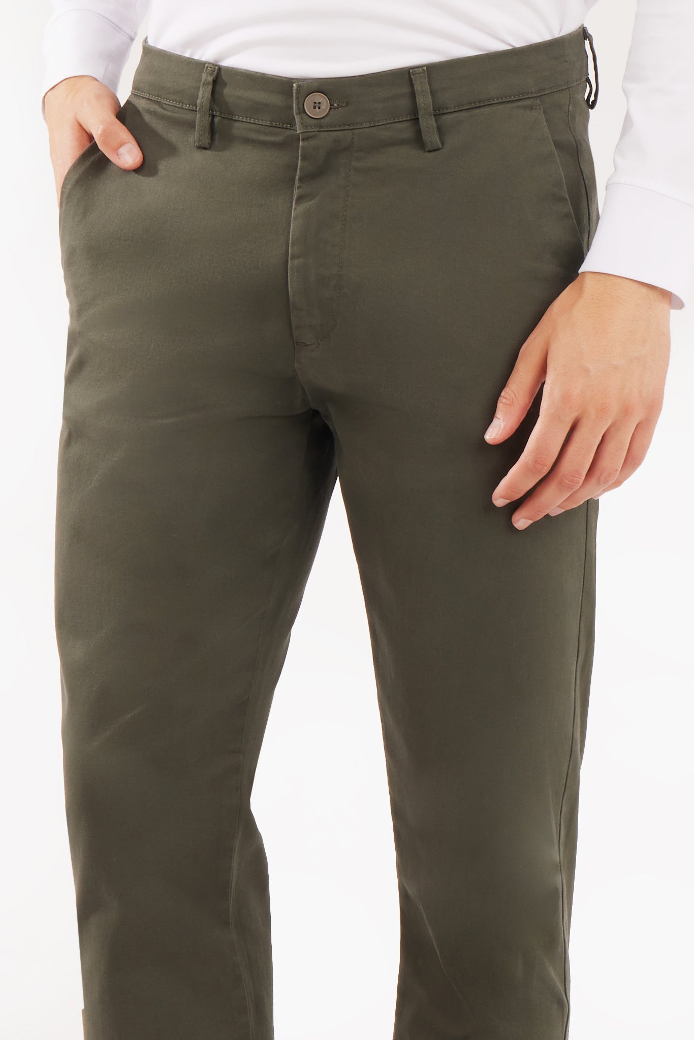 Pantaloni chinos slim fit basic