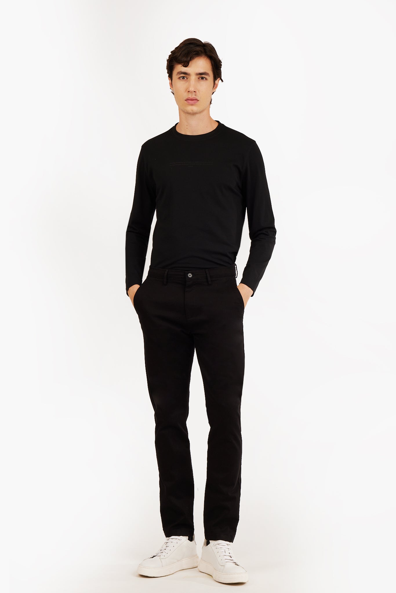 Pantaloni chinos slim fit basic