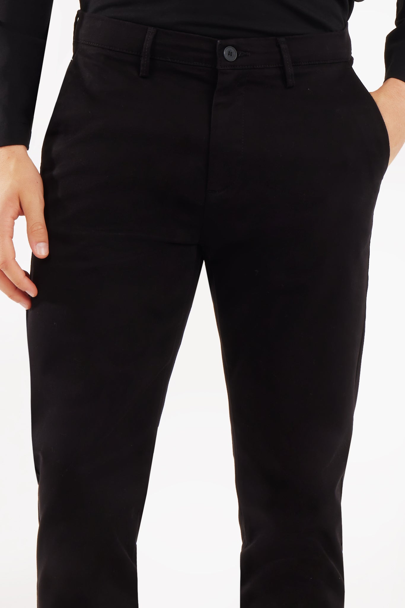 Pantaloni chinos slim fit basic