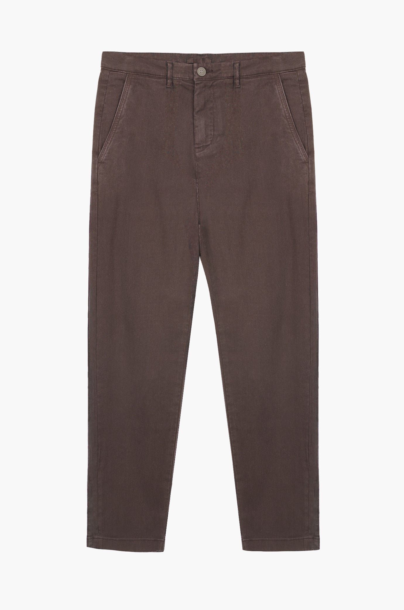 Pantaloni chinos slim fit tinto filo