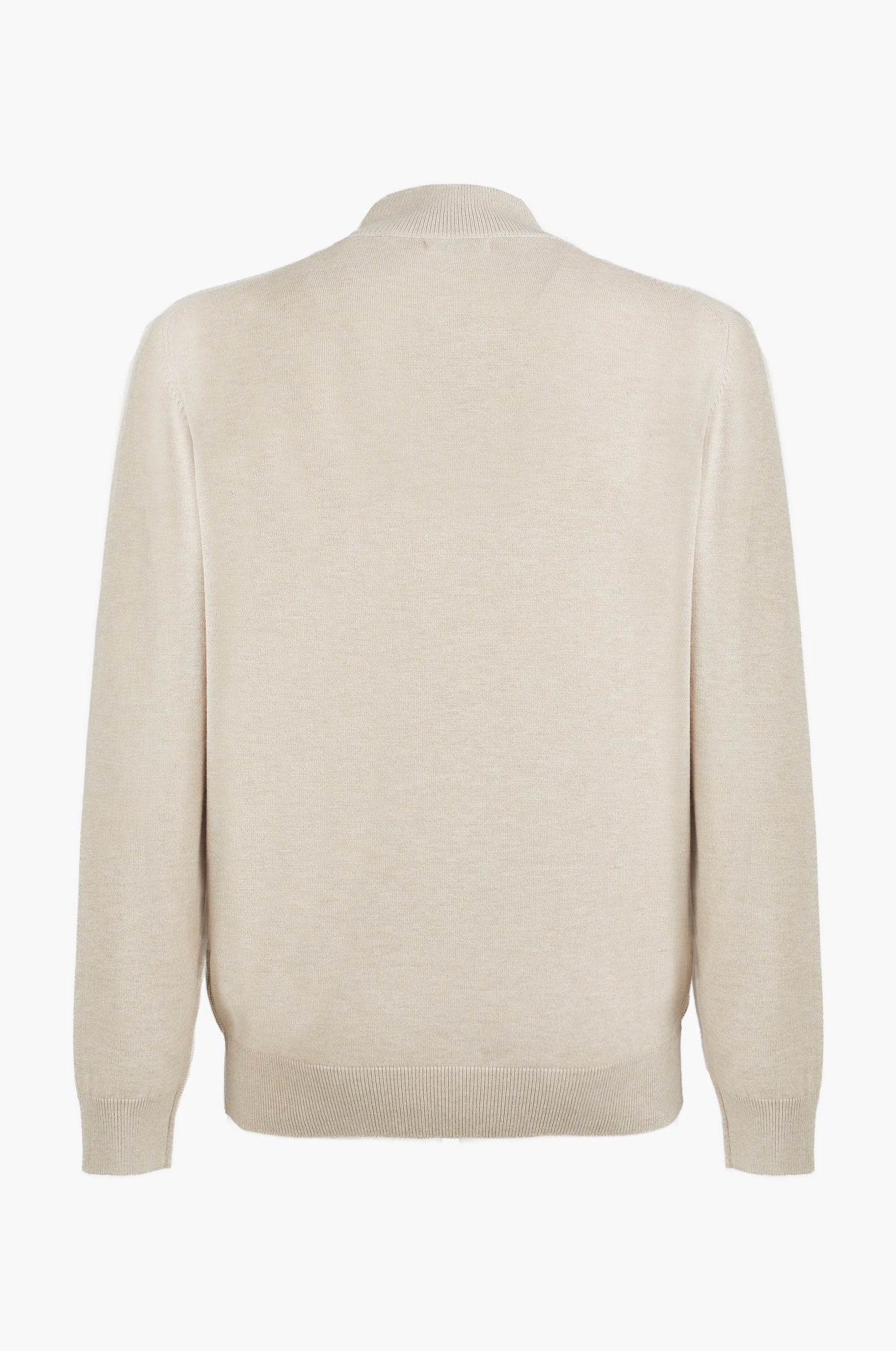Pullover lupetto mezza zip